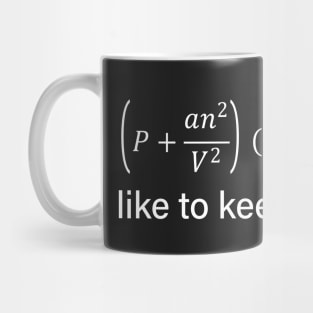 Real Gaz of van der Waals Equation - Thermodynamics And Physics Mug